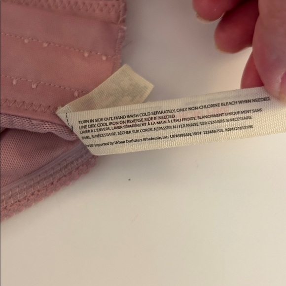 Free People Mauve Pink Floral Lace Corset Romantic Boho Bralette Size Medium - Picture 6 of 6